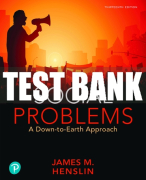 Test Bank For Social Problems: A Down-to-Earth Approach 13th Edition All Chapters