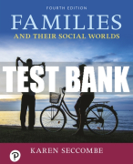 Test Bank For Families and Their Social Worlds 4th Edition All Chapters