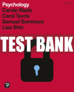 Test Bank For Psychology 13th Edition All Chapters