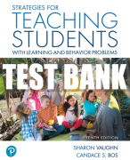Test Bank For Strategies for Teaching Students with Learning and Behavior Problems 10th Edition All Chapters