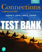 Test Bank For Connections: A World History, Volume 1 4th Edition All Chapters