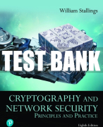 Test Bank For Cryptography and Network Security: Principles and Practice 8th Edition All Chapters
