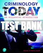Test Bank For Criminology Today: An Integrative Introduction 10th Edition All Chapters