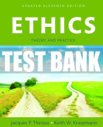 Test Bank For Ethics: Theory and Practice, Updated Edition 11th Edition All Chapters