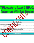The TEFL Academy (Level 5 TEFL Course) Assignment With Best Solutions