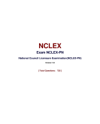 NCLEX Exam NCLEX-PN National Council Licensure Examination(NCLEX-PN) Version: 5.0