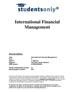 International Financial Management Samenvatting 