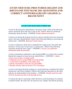 KAPLAN RN EXIT EXAM TEST BANK 2023 REAL EXAM 160  QUESTIONS AND CORRECT ANSWERS WITH  RATIONALES|AGRADE