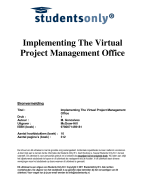 Implementing The Virtual Project Management Office Samenvatting 