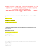 NRNP 6675 COMPLETE ACTUAL MIDTERM EXAM 2023-2024 100 QUESTIONS AND CORRECT DETAILED ANSWERS (VERIFIED ANSWERS) ALREADY GRADED A+ (WALDEN UNIVERSITY COLLEGE OF NURSING)          BRAND NEW !!
