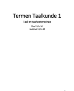 Taal en Taalwetenschap