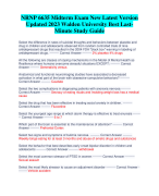 NRNP 6635 Midterm Exam New Latest Version  Updated 2023 Walden University Best LastMinute Study Guide