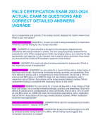27763651HESI V1 2022-2023 EXIT EXAM QUESTIONS AND VERIFIED ANSWERS // GRADED A