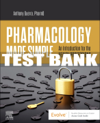 Test Bank For Evolve Resource for Pharmacology Made Simple, 1st - 2022 All Chapters