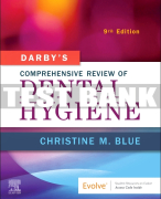 Test Bank For Darby's Comprehensive Review of Dental Hygiene, 9th - 2022 All Chapters