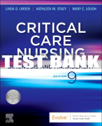 Test Bank For Critical Care Nursing, 9th - 2022 All Chapters