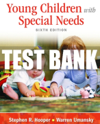 Test Bank For Young Children with Special Needs 6th Edition All Chapters