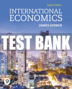 Test Bank For International Economics 8th Edition All Chapters