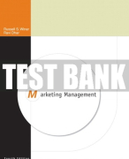 Test Bank For Marketing Management 4th Edition All Chapters
