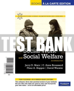 Test Bank For Social Work and Social Welfare: An Introduction 1st Edition All Chapters