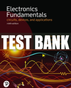 Test Bank For Electronics Fundamentals: Circuits, Devices & Applications 9th Edition All Chapters