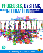 Test Bank For Processes, Systems, and Information: An Introduction to MIS 4th Edition All Chapters