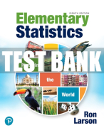 Test Bank For Elementary Statistics: Picturing the World 8th Edition All Chapters