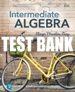 Test Bank For Intermediate Algebra 8th Edition All Chapters