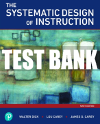 Test Bank For Systematic Design of Instruction, The 9th Edition All Chapters