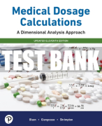 Test Bank For Medical Dosage Calculations: A Dimensional Analysis Approach, Updated Edition 11th Edition All Chapters