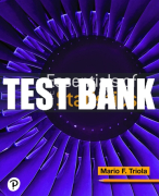 Test Bank For Essentials of Statistics 7th Edition All Chapters