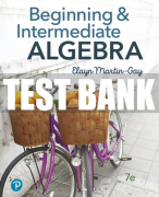 Test Bank For Beginning & Intermediate Algebra 7th Edition All Chapters