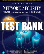 Test Bank For Network Security: Private Communications in a Public World 3rd Edition All Chapters