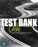 Test Bank For Business Law: A Storytelling Approach 1st Edition All Chapters