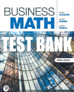 Test Bank For Business Math 12th Edition All Chapters