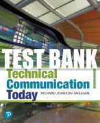 Test Bank For Technical Communication Today 7th Edition All Chapters