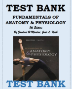 TEST BANK FOR FUNDAMENTALS OF ANATOMY & PHYSIOLOGY, 8TH EDITION BY FREDERIC H MARTINI, JUDI L. NATH