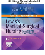Test Bank for Lewis's Medical-Surgical Nursing, 12th Edition by Mariann M. Harding | All Chapters Covered