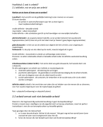 Samenvatting Inleiding Mens en Arbeid Kwartiel 1 / Leerjaar 1 