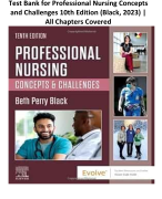 Test Bank for Professional Nursing Concepts and Challenges 10th Edition (Black, 2023) | All Chapters Covered