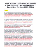 AHIP Module 1 | Version1 to Version 6 |Mr. Schmidt | Verified Answers | Brand New Version (2023-2024)