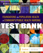 Test Bank For Foundations for Population Health in Community/Public Health Nursing, 6th - 2022 All Chapters