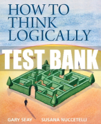 Test Bank For How to Think Logically 2nd Edition All Chapters