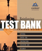 Test Bank For Reinforcing Ironwork, Level 1 1st Edition All Chapters