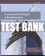 Test Bank For Construction Project Administration 10th Edition All Chapters