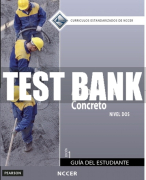 Test Bank For Concrete Finishing, Level 2 (in Spanish) 1st Edition All Chapters