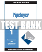 Test Bank For Pipelayer, Level 1 1st Edition All Chapters
