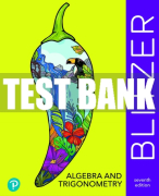 Test Bank For Algebra and Trigonometry 7th Edition All Chapters