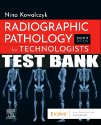 Test Bank For Radiographic Pathology for Technologists, 8th - 2022 All Chapters