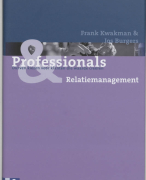 Professionals & Relatiebeheer Samenvatting 